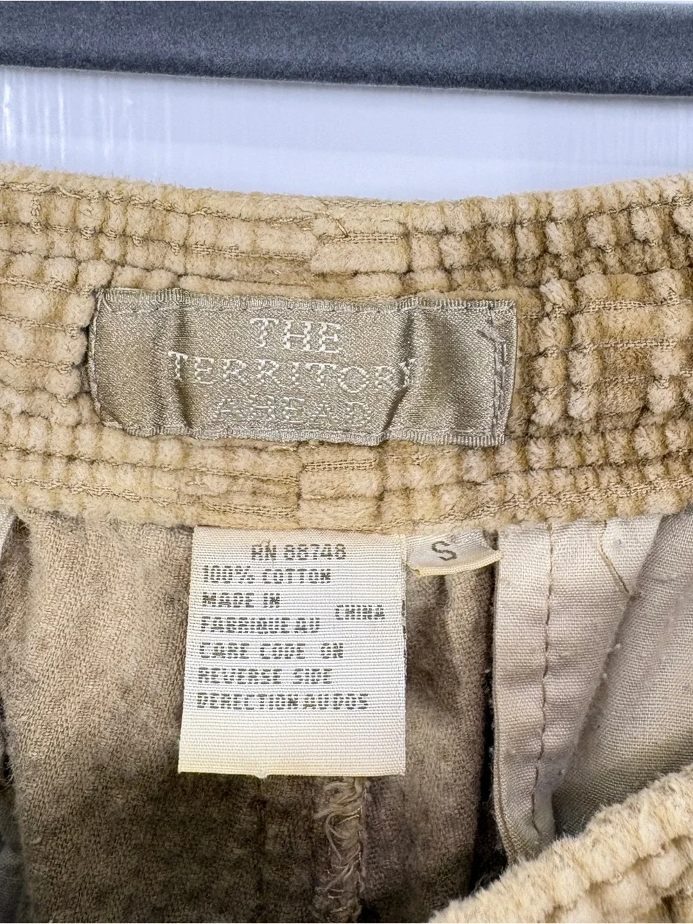 The Territory Ahead Mens Corduroy Straight Leg Pants Baggy Size Small